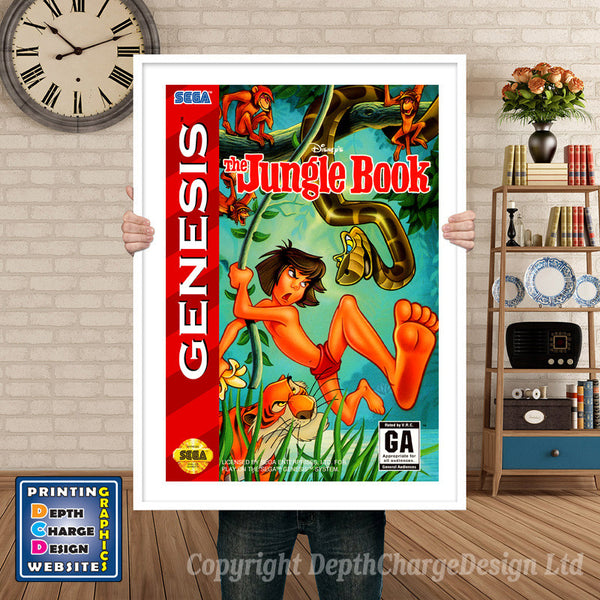 Junglebook - Sega Megadrive Inspired Retro Gaming Poster