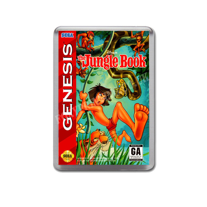 Junglebook Game Style Inspired Sega Megadrive Retro Video Gaming Magnet