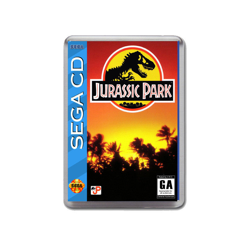 Jurassic Park Sega Mega CD Game Inspired Retro Gaming Magnet
