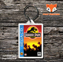 Jurassic Park Game Inspired Retro Gaming Keyring