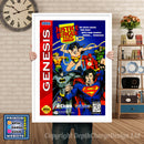 Justice League Task Force - Sega Megadrive Inspired Retro Gaming Poster A4 A3 A2 Or A1