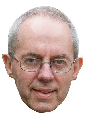 Justin Welby Celebrity Face Mask Fancy Dress Cardboard Costume Mask