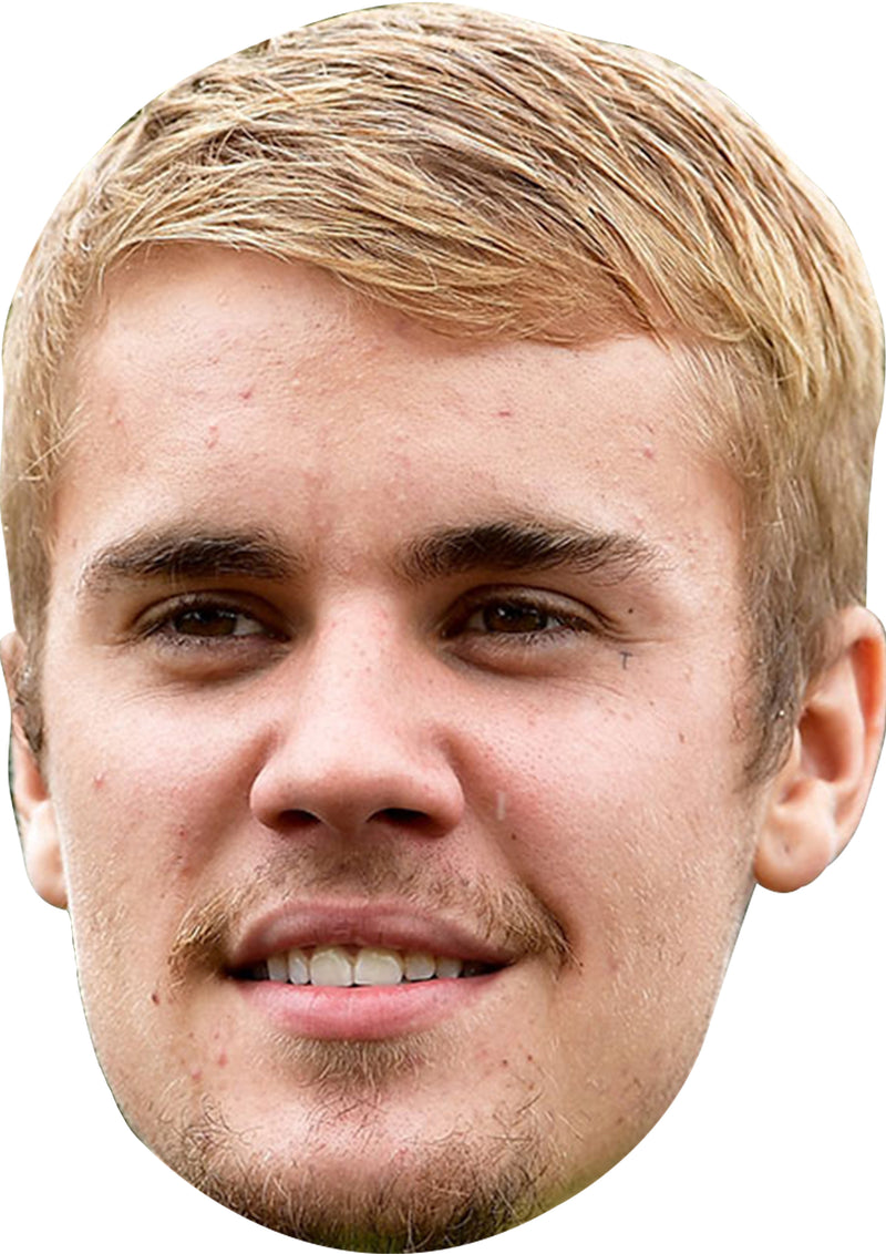 Justin Bieber 2020 Music Dress Cardboard Celebrity Party Face Mask