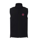 Kings Coronation Black Full Zip Gillet Fleece-Gillet With Kings Coronation Logo