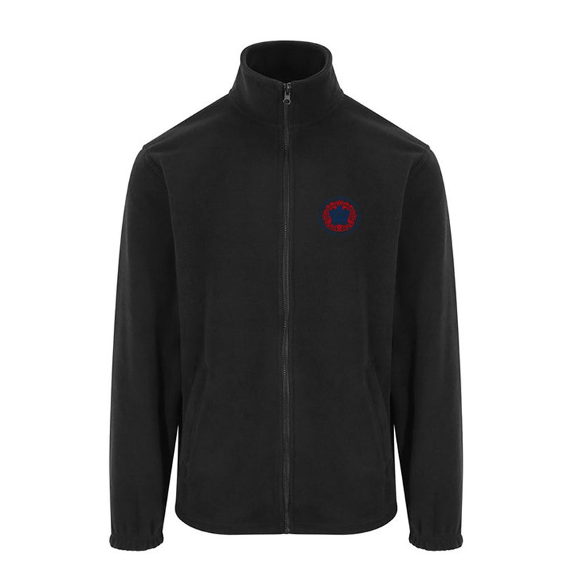 Kings Coronation Black Full Zip Fleece - Fleece With Kings Coronation Logo