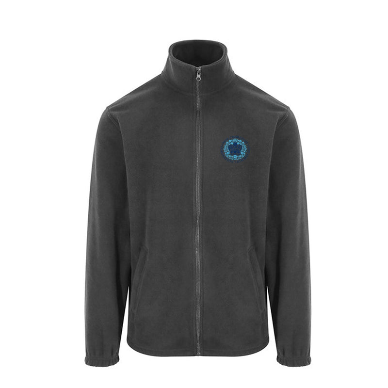 Kings Coronation Grey Full Zip Fleece - Fleece With Kings Coronation Logo