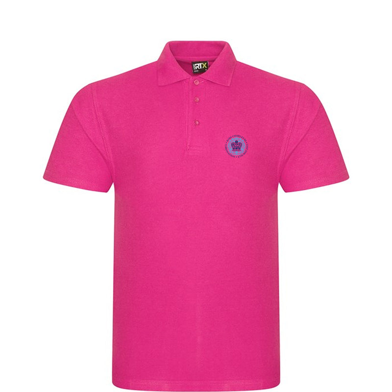 Kings Coronation Pink Polo Shirt - Polo With Kings Coronation Logo