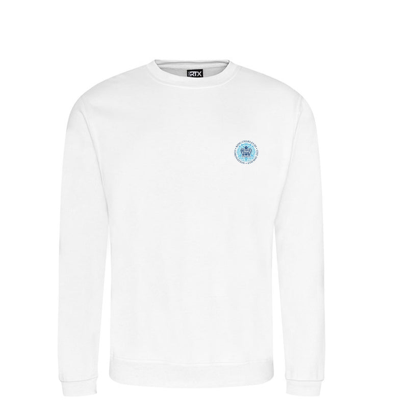 Kings Coronation White Sweatshirt - Sweatshirt With Kings Coronation Logo
