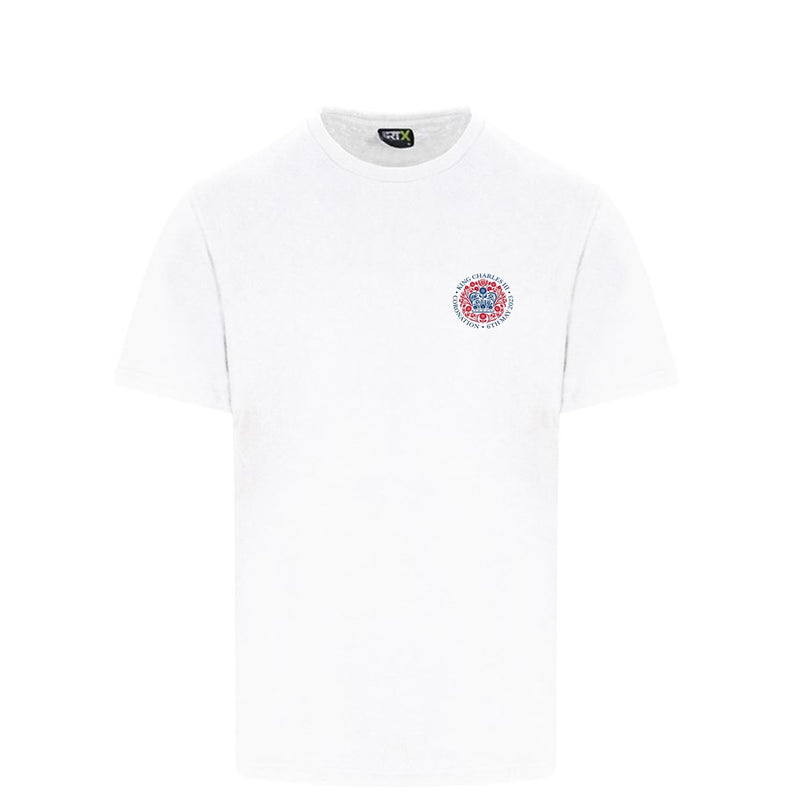 Kings Coronation White Tee - T-Shirt With Kings Coronation Logo