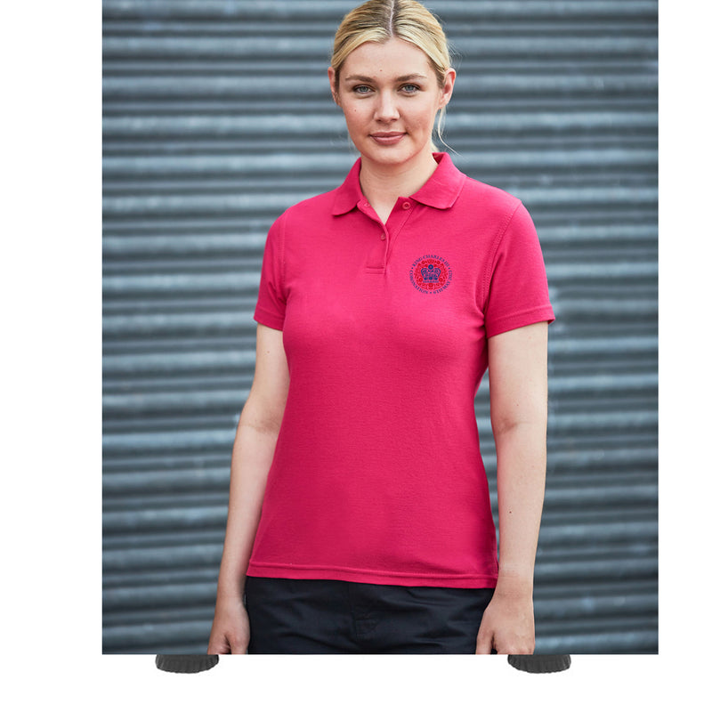 Kings Coronation Women's Pink Polo Shirt - Polo With Kings Coronation Logo