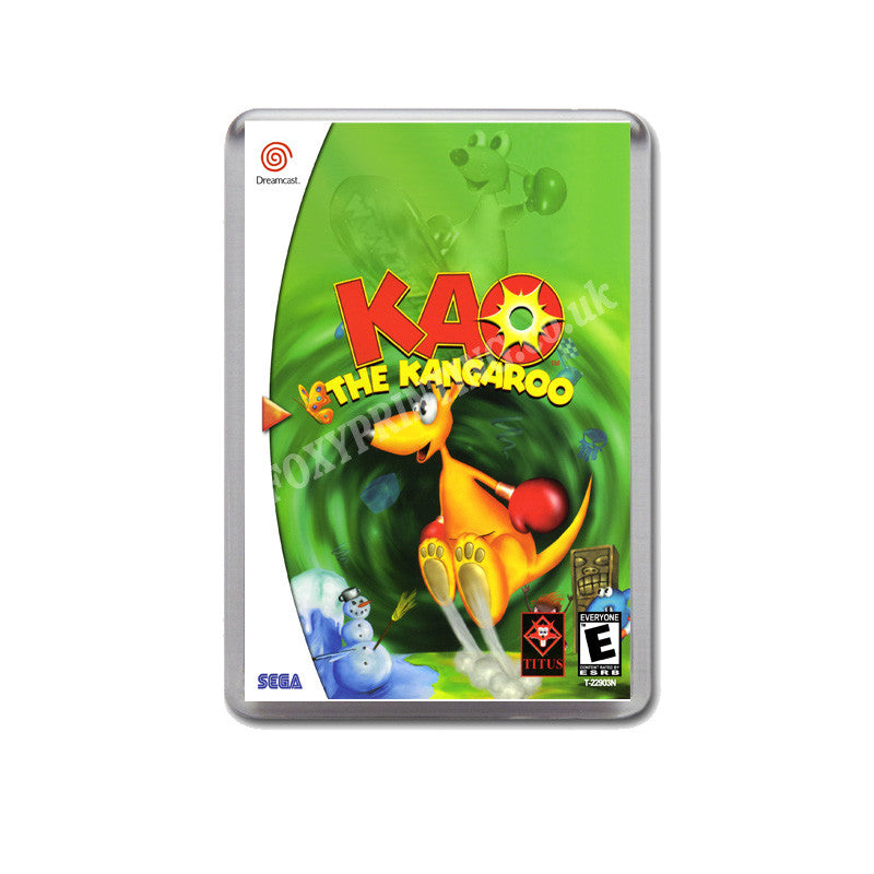 Kao The Kangaroo Sega Dreamcast Style Inspired Retro Game Magnet