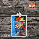 Keio Flying Squadron Game Inspired Retro Gaming Keyring