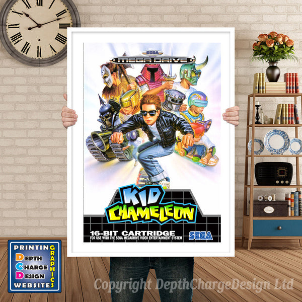 Kid Chameleon Eu - Sega Megadrive Inspired Retro Gaming Poster