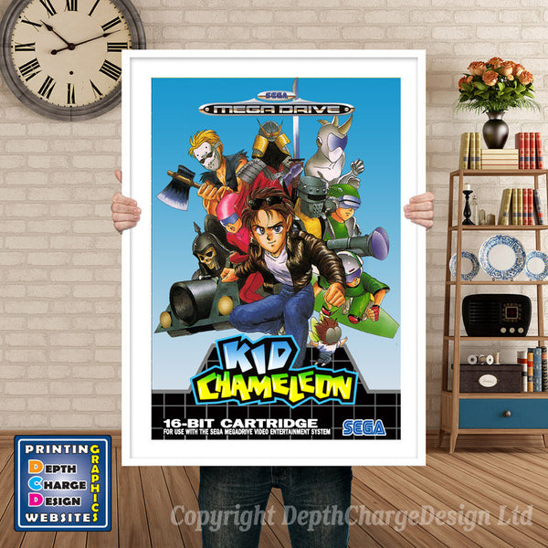 Kid Chameleon_2_Eu - Sega Megadrive Inspired Retro Gaming Poster