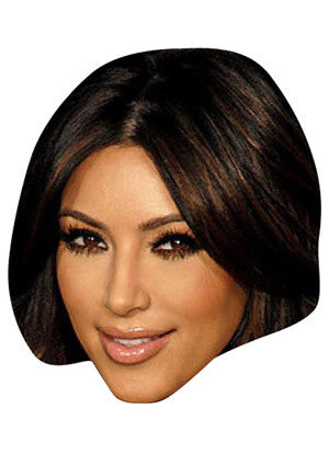 Kim Kardashian Celebrity Face Mask Fancy Dress Cardboard Costume Mask