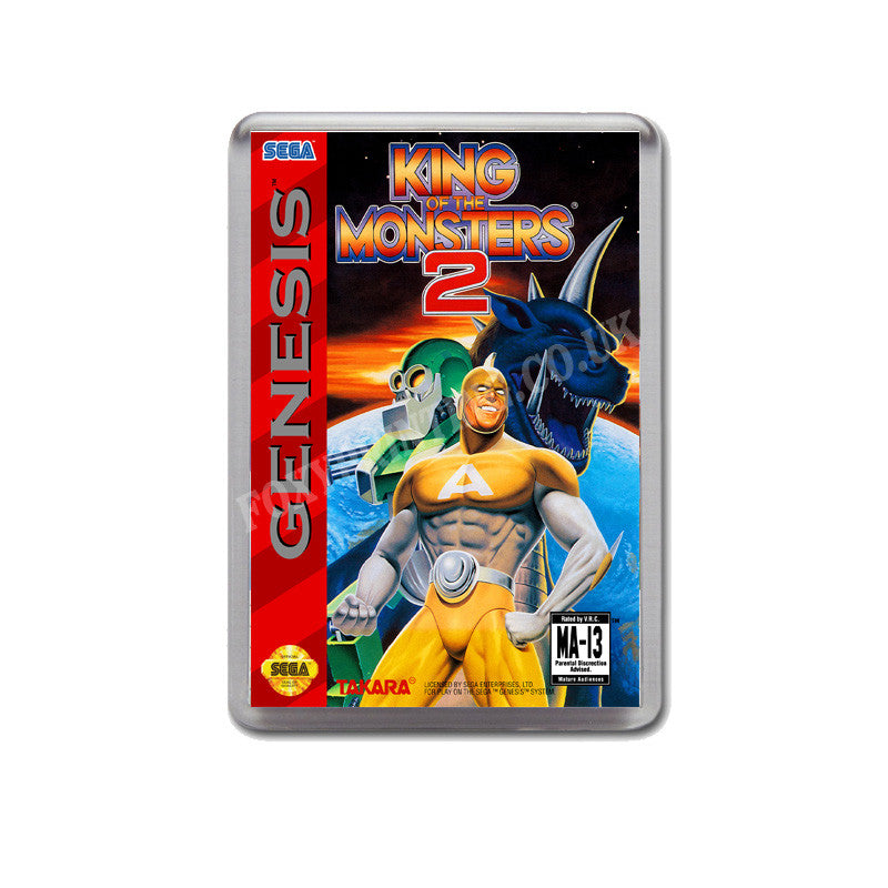 King Of The Monsters 2 Game Style Inspired Sega Megadrive Retro Video Gaming Magnet