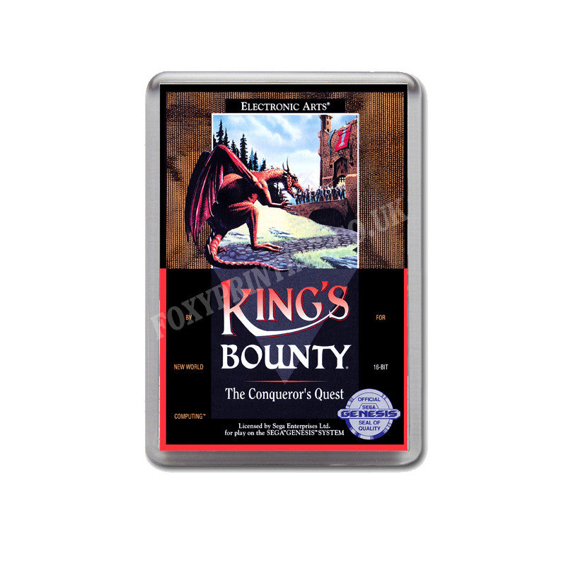 Kings Bounty The Conquerors Quest Game Style Inspired Sega Megadrive Retro Video Gaming Magnet