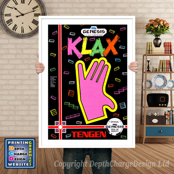 Klax - Sega Megadrive Inspired Retro Gaming Poster