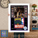 Lakers Versus Celtics And The Nba Play Offs - Sega Megadrive Inspired Retro Gaming Poster A4 A3 A2 Or A1