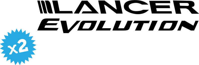 Lancer Evolution Novelty Vinyl Car Sticker