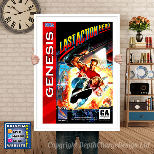 Last Action Hero - Sega Megadrive Inspired Retro Gaming Poster