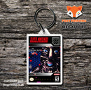 Lawnmower Man Game Inspired Retro Gaming Keyring
