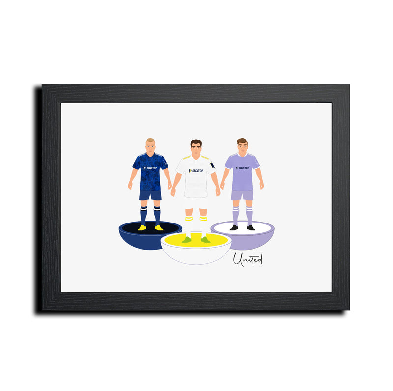 Leeds Football Club gift - Tiny Men Big Balls Poster