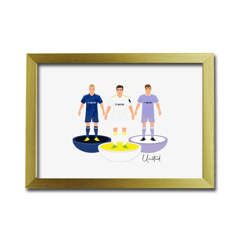 Leeds Football Club gift - Tiny Men Big Balls Poster