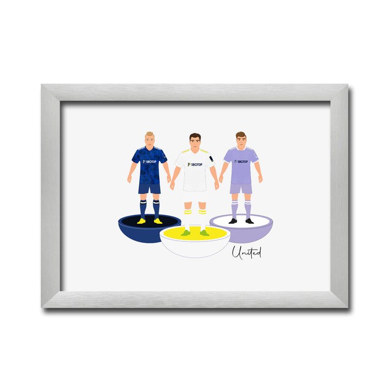 Leeds Football Club gift - Tiny Men Big Balls Poster