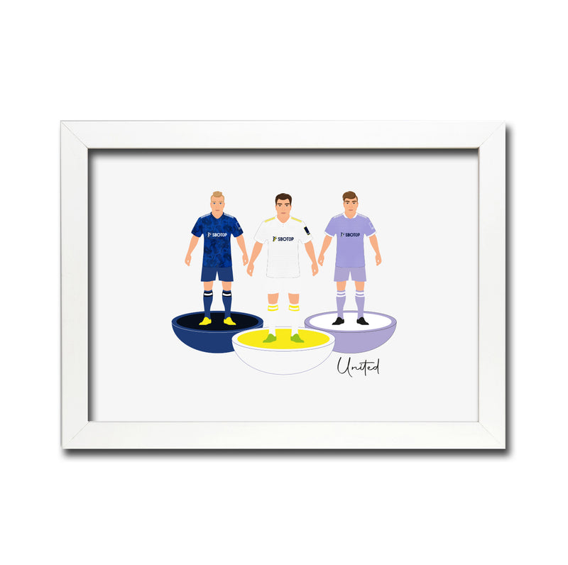 Leeds Football Club gift - Tiny Men Big Balls Poster