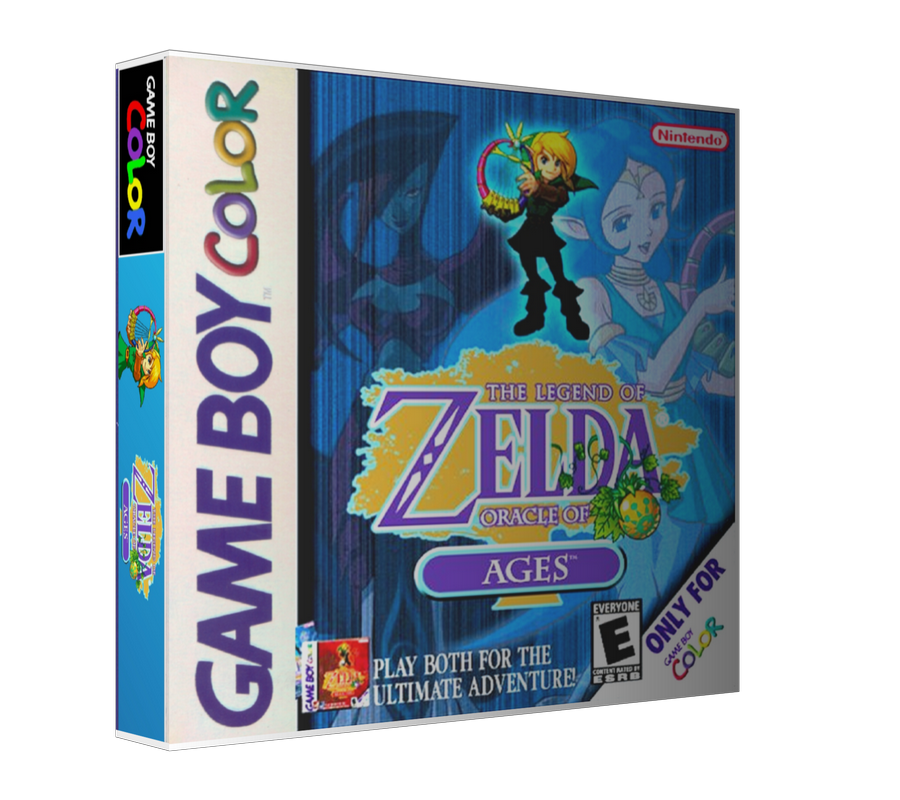 Gameboy Color Legend Of Zelda Oracle Of Ages Game Cover To Fit A UGC Style Replacement – Gameboy Color Case product image 1