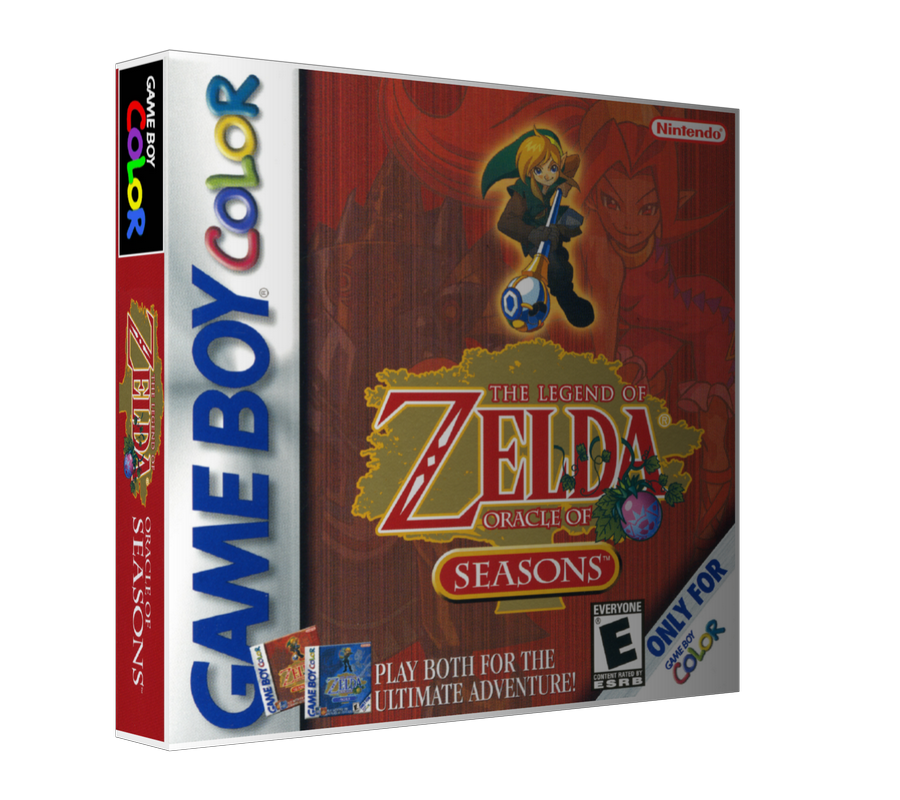 Gameboy Color Legend Of Zelda Oracle Of Seasons Game Cover To Fit A UGC Style Replacement – Gameboy Color Case product image