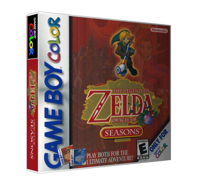 Gameboy Colour Legend Of Zelda Oracle Of Seasons Retro Game REPLACEMENT GAME Case Or Cover