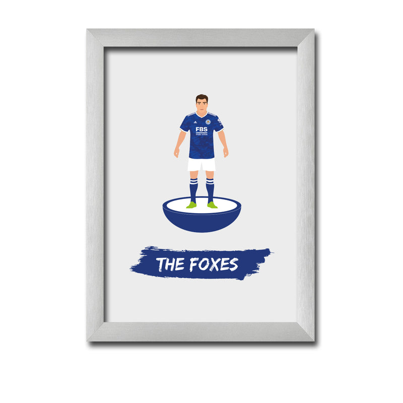 Leicester Football Club gift - The Foxes - Tiny Men Big Balls Poster