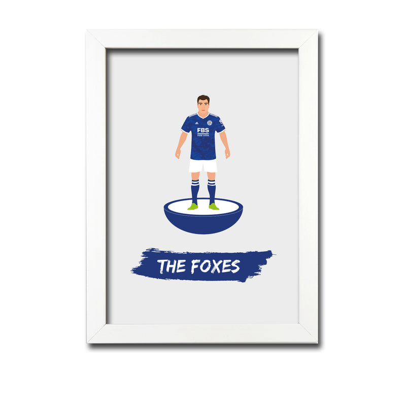 Leicester Football Club gift - The Foxes - Tiny Men Big Balls Poster