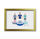 Leicester Football Club gift - Tiny Men Big Balls Poster