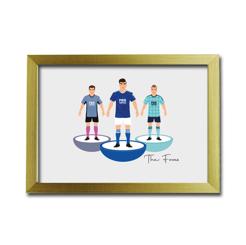Leicester Football Club gift - Tiny Men Big Balls Poster