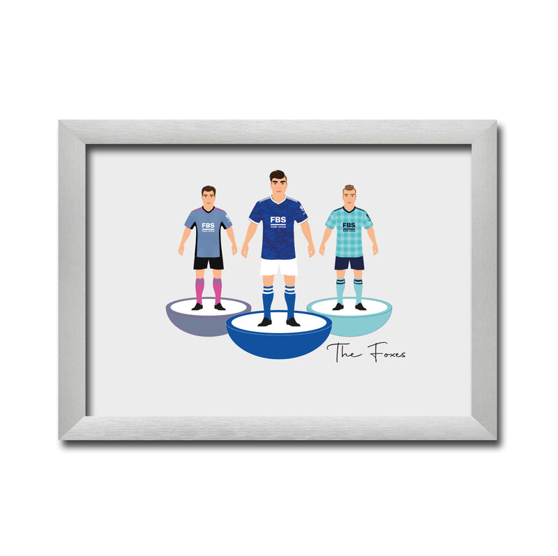 Leicester Football Club gift - Tiny Men Big Balls Poster