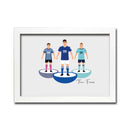 Leicester Football Club gift - Tiny Men Big Balls Poster
