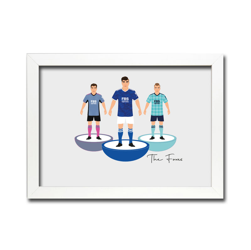 Leicester Football Club gift - Tiny Men Big Balls Poster