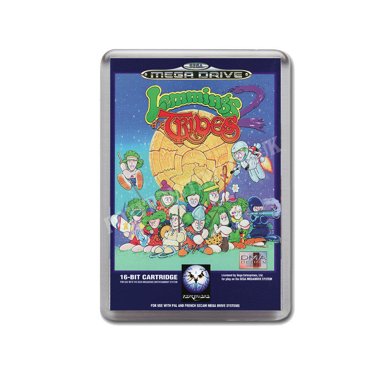 Lemmings 2 Eu Game Style Inspired Sega Megadrive Retro Video Gaming Magnet