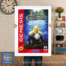 Lightcrusader 2 - Sega Megadrive Inspired Retro Gaming Poster A4 A3 A2 Or A1