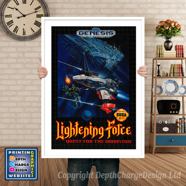 Lightening Force - Sega Megadrive Inspired Retro Gaming Poster