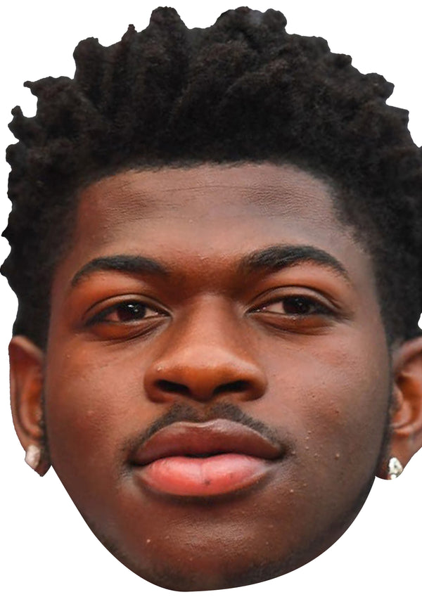 Lil Nas X 2020 Music Dress Cardboard Celebrity Party Face Mask