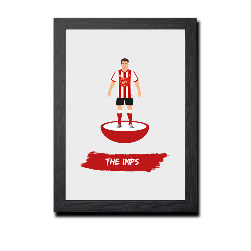 Lincoln Football Club gift - The Imps - Tiny Men Big Balls Poster