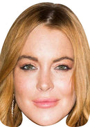 Lindsay Lohan MOVIES STARS 2018 Celebrity Face Mask Fancy Dress Cardboard Costume Mask