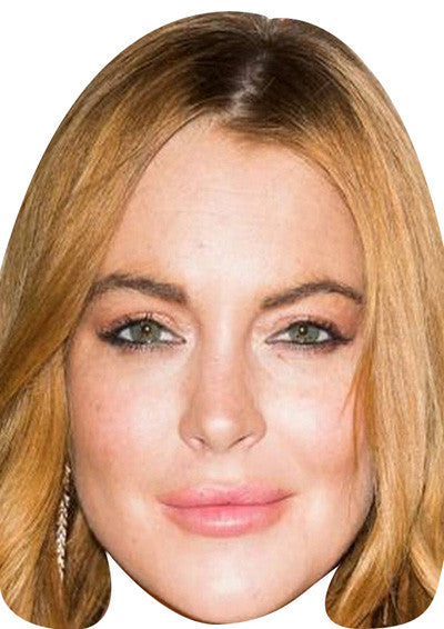 Lindsay Lohan MOVIES STARS 2018 Celebrity Face Mask Fancy Dress Cardboard Costume Mask