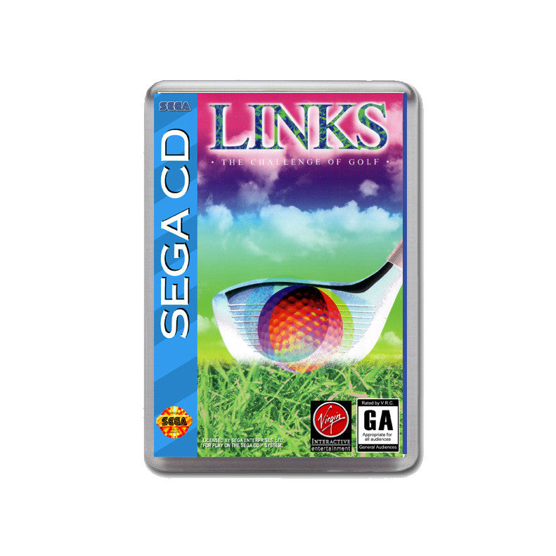 Links Sega Mega CD Game Inspired Retro Gaming Magnet