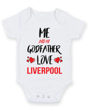 Me and My Godfather Love liverpool Personalised FOOTBALL TEAM Baby Grow