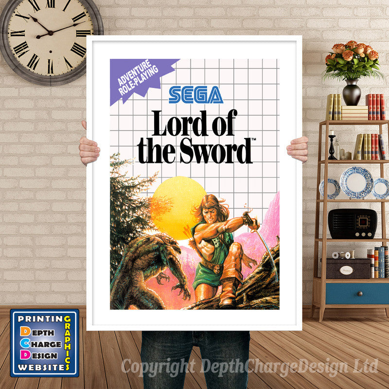 Lord Of The Sword_Eu Inspired Retro Gaming Poster A4 A3 A2 Or A1